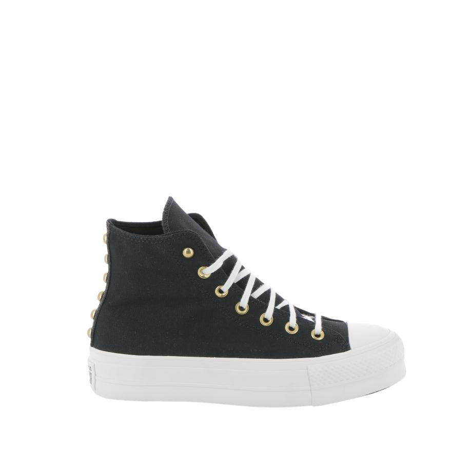 Black cheap frill converse